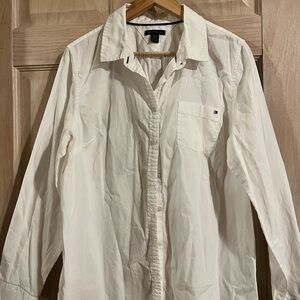 Tommy Hilfiger White Collared Shirt